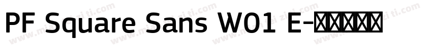 PF Square Sans W01 E字体转换